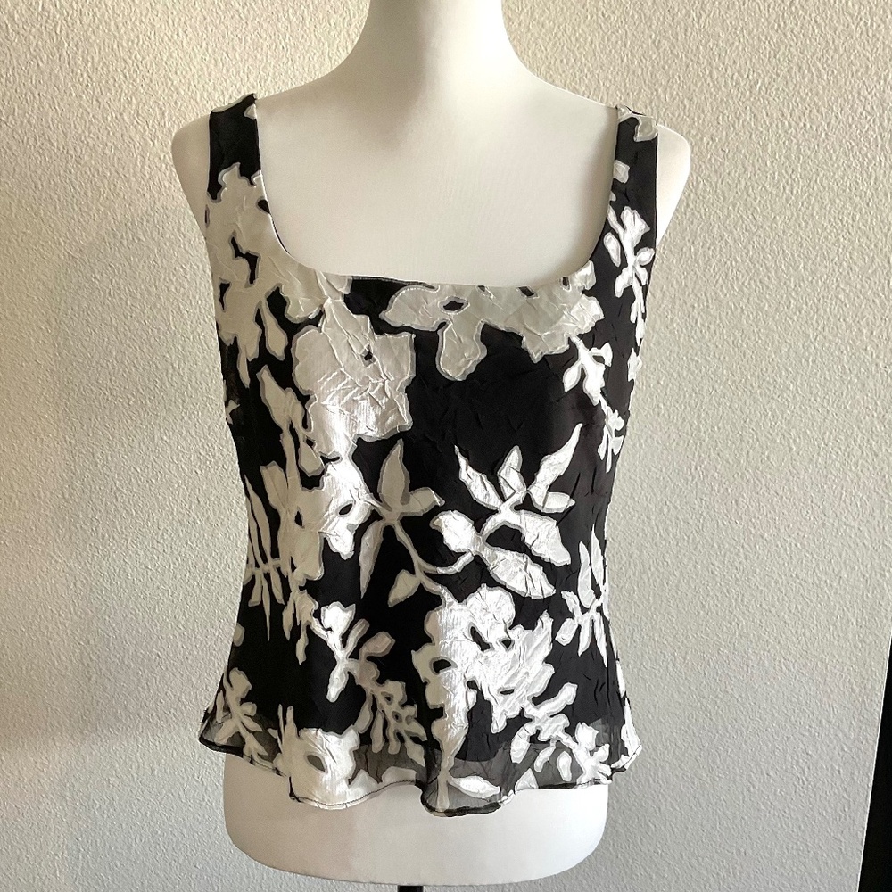 ALEX EVENINGS Sleeveless Lined Top Size Small Petite